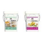 Augason Farms Breakfast and Dinner Variety Pail Emergency Food Supply Everyday Meals 4 Gallon Pail & 5-90620 Country Fresh 100% Real Instant Nonfat Dry Milk, 1 lb., 13 oz.